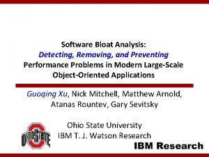 Software Bloat Analysis Detecting Removing and Preventing Performance