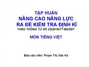 TP HUN N NG CAO NNG LC RA