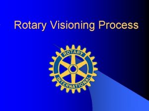 Rotary Visioning Process History of the Visioning Process