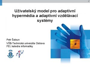 Uivatelsk model pro adaptivn hypermdia a adaptivn vzdlvac