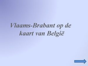 VlaamsBrabant op de kaart van Belgi Gebruikte symbolen