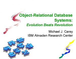 ObjectRelational Database Systems Evolution Beats Revolution Michael J