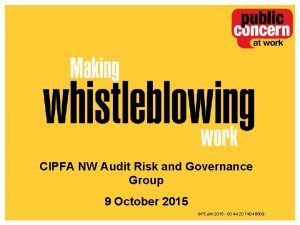 CIPFA NW Audit Risk and Governance Group 9