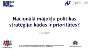 Nacionl mjoku politikas stratija kdas ir priorittes 23