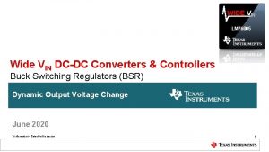 WIDE VIN LM 76005 Wide VIN DCDC Converters