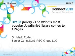 BP 103 j Query The worlds most popular