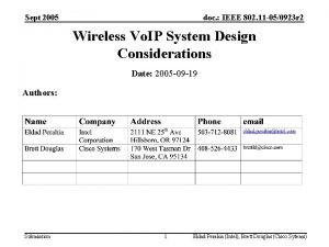 Sept 2005 doc IEEE 802 11 050923 r