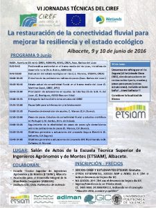 VI JORNADAS TCNICAS DEL CIREF La restauracin de