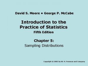 David S Moore George P Mc Cabe Introduction