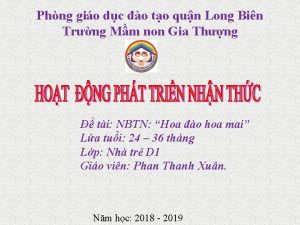 Phng gio dc o to qun Long Bin