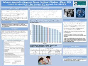 Influenza Vaccination Coverage Among Healthcare Workers Maine 2012