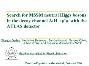 Search for MSSM neutral Higgs bosons in the