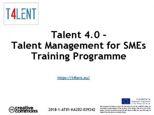 Talent 4 0 Talent Management for SMEs Training