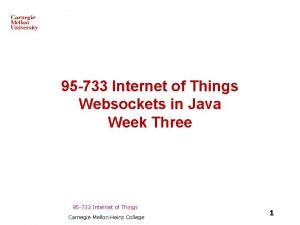 95 733 Internet of Things Websockets in Java