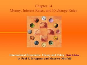 Chapter 14 Money Interest Rates and Exchange Rates