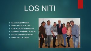 LOS NITI ELSA APAZA MAMANI DEYVI ARANDA ROJAS