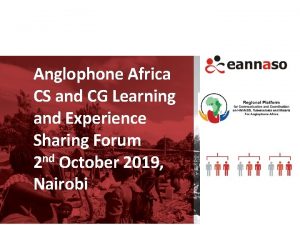 Anglophone Africa CS and CG Learning and Experience