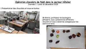 Opration chocolats de Nol dans le secteur htelier