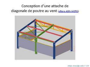 Conception dune attache de diagonale de poutre au