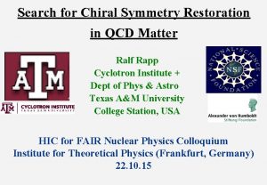 Search for Chiral Symmetry Restoration in QCD Matter