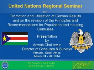 United Nations Regional Seminar on Promotion and Utilization