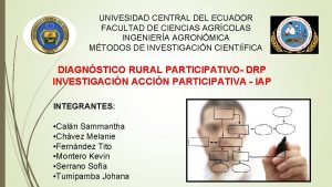 UNIVESIDAD CENTRAL DEL ECUADOR FACULTAD DE CIENCIAS AGRCOLAS