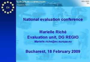 EUROPEAN COMMISSION Regional Policy 19012005 EN EN National