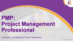 PMP Project Management Professional Important Concepts and Exam