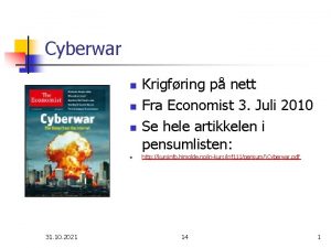 Cyberwar n n 31 10 2021 Krigfring p