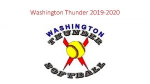 Washington Thunder 2019 2020 Welcome to Washington Thunder