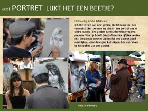 ARTi 1 PORTRET LIJKT HET EEN BEETJE Uitnodigende