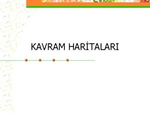 KAVRAM HARTALARI n Joseph D Novak n Grafiksel