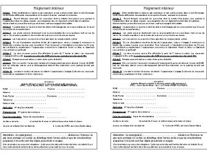 Rglement intrieur Article 1 Cette manifestation sadresse aux