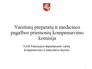 Vaistini preparat ir medicinos pagalbos priemoni kompensavimo komisija