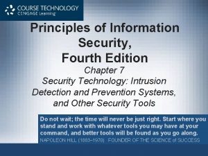 Principles of Information Security Fourth Edition Chapter 7