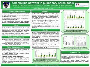 Chemokine network in pulmonary sarcoidosis Petrek M Kriegova