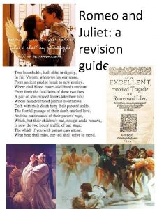 Romeo and Juliet a revision guide Notes Revision