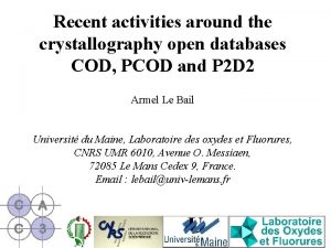 Recent activities around the crystallography open databases COD