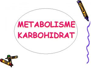 METABOLISME KARBOHIDRAT OUTLINES 1 Glikolisis 2 Oksidasi asam