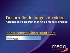 Desarrollo de juegos de video Aprendiendo a programar