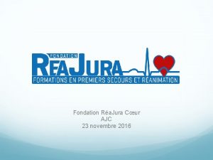 Fondation Ra Jura Cur AJC 23 novembre 2016