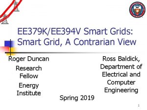 EE 379 KEE 394 V Smart Grids Smart