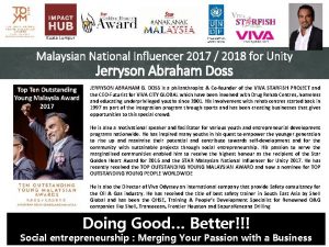 Kuala Lumpur Malaysian National Influencer 2017 2018 for