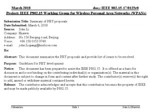 March 2018 doc IEEE 802 15 170125 r