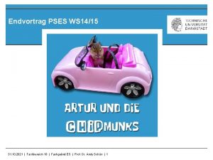 Endvortrag PSES WS 1415 31 10 2021 Fachbereich