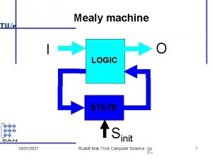 Mealy machine I LOGIC O STATE Sinit 10312021