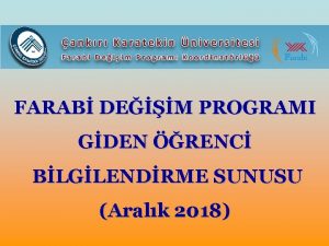 FARAB DEM PROGRAMI GDEN RENC BLGLENDRME SUNUSU Aralk