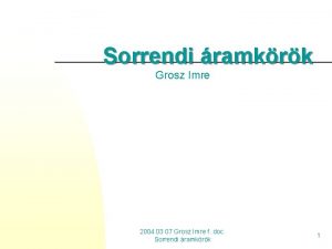 Sorrendi ramkrk Grosz Imre 2004 03 07 Grosz