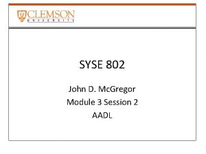 SYSE 802 John D Mc Gregor Module 3