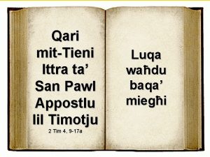 Qari mitTieni Ittra ta San Pawl Appostlu lil